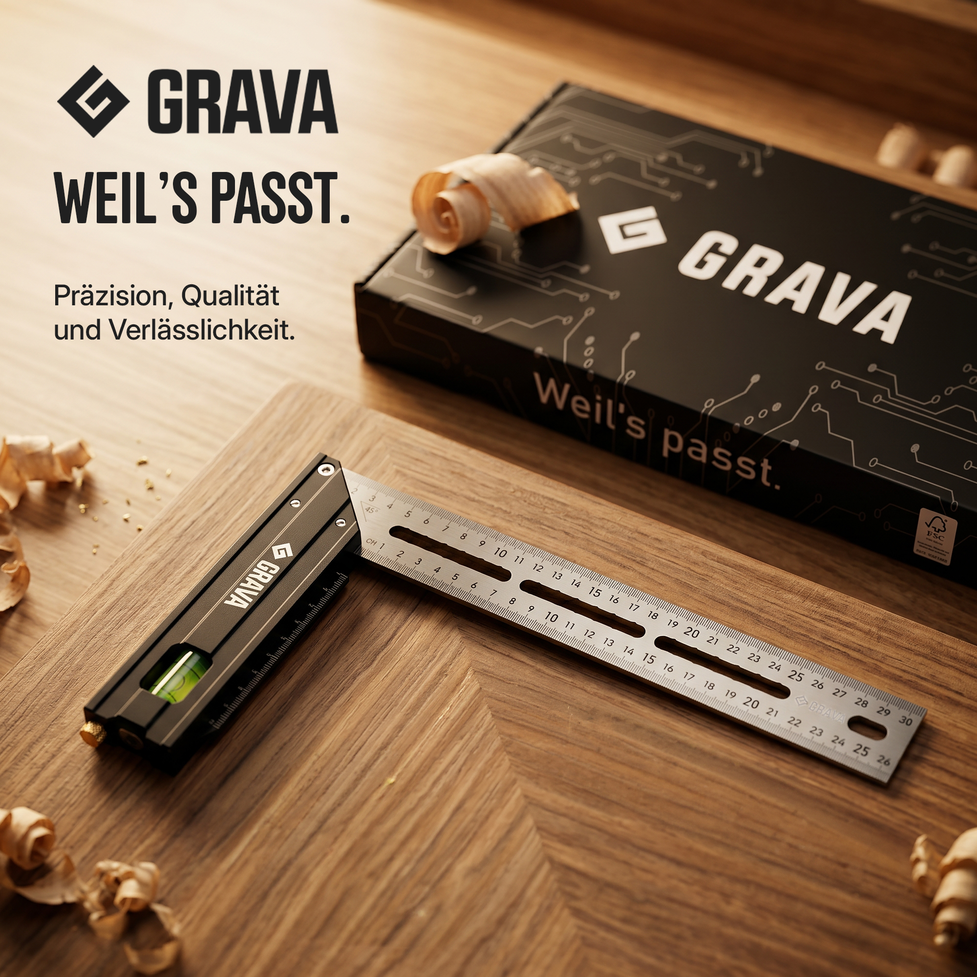 GRAVA Anschlagwinkel 300mm – Werkstatt